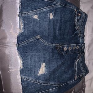 FREE PEOPLE JEAN SKIRT